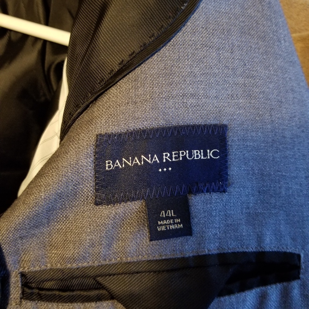 Banana republic standard brushed oxford blazer